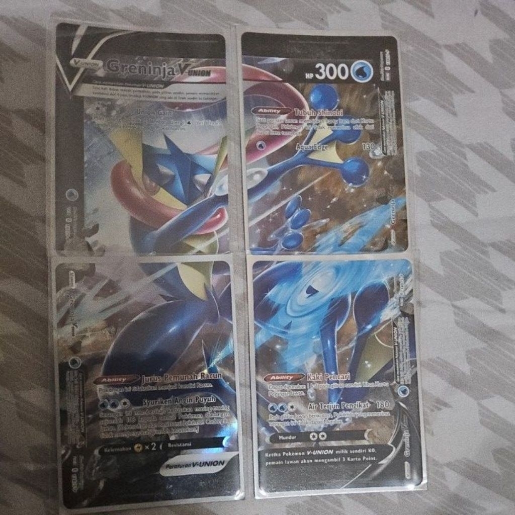 kartu pokemon greninja v union mulus