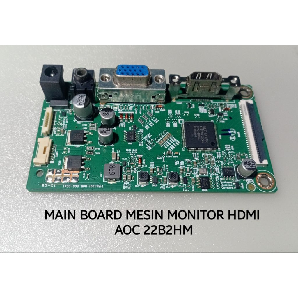 MAIN BOARD MESIN MONITOR HDMI AOC 22B2HM NORMAL