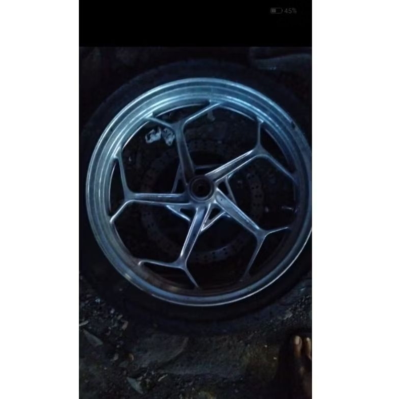 velg depan Ninja 250 Fi old /z250 fi original