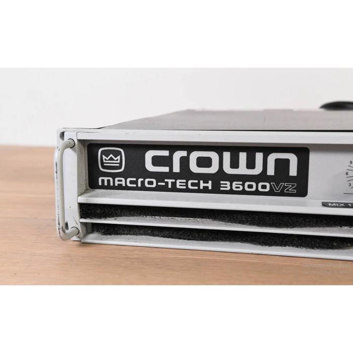 Crown Macro Tech 3600 Power Amplifier Marcotech 3600Vz / MA3600 VZ / MA 3600 VZ / MA3600 VZ