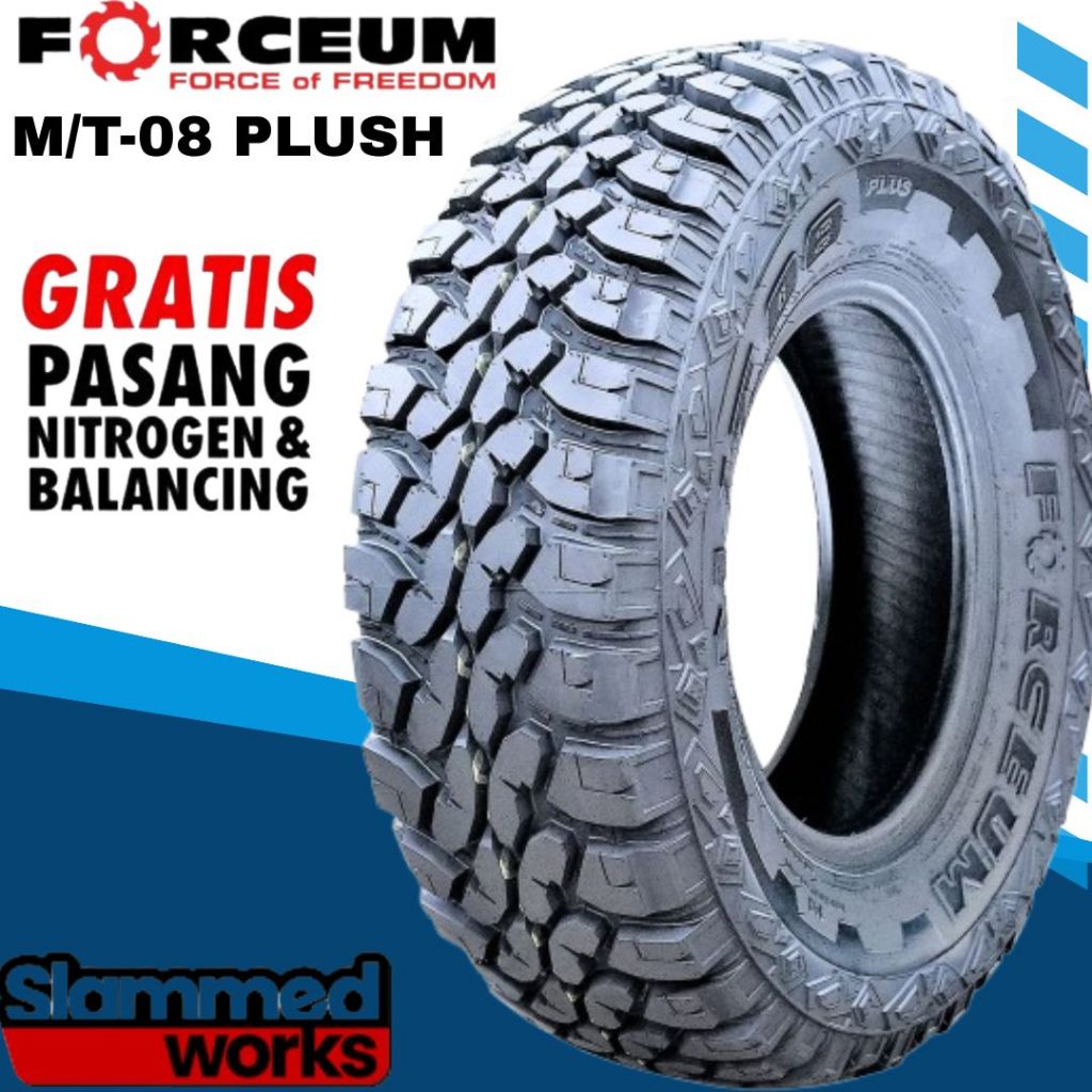 Ban Forceum M/t -08 Plush Ukuran Ban 235 / 75 R15 Tubeles Ban Mobil Off Road