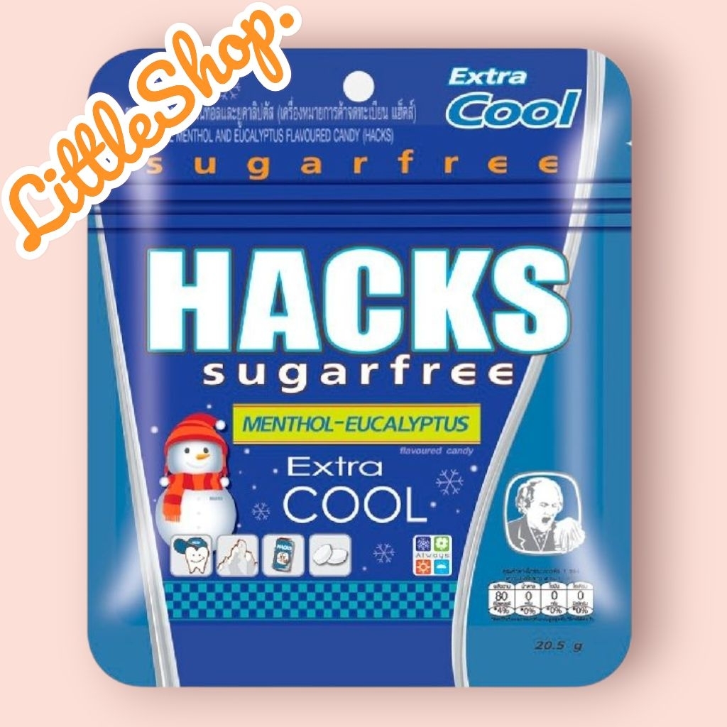Permen Thailand Hacks SugarFree - Original/HoneyLemon/Menthol