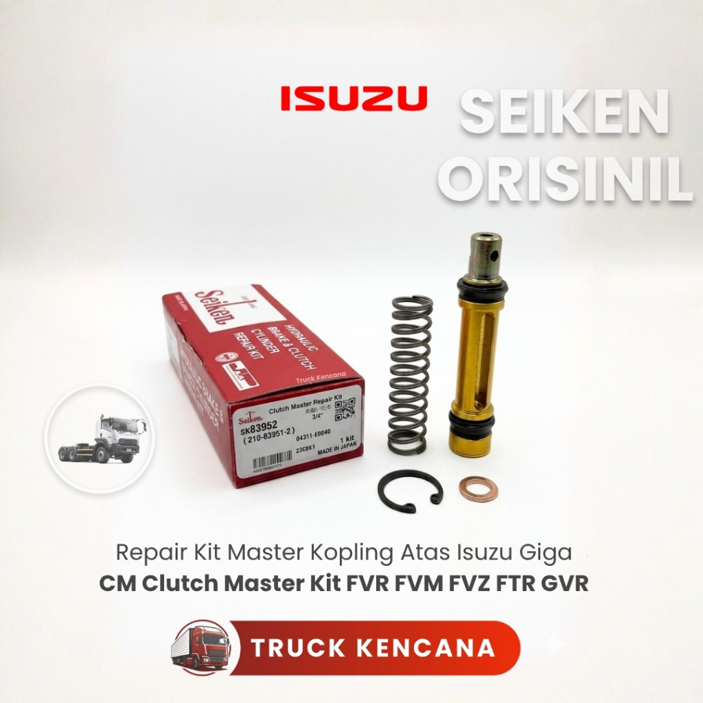 Repair Kit Master Kopling Atas Isuzu Giga CM Clutch Master Kit FVR FVM FVZ FTR GVR Seiken Jepang Ori