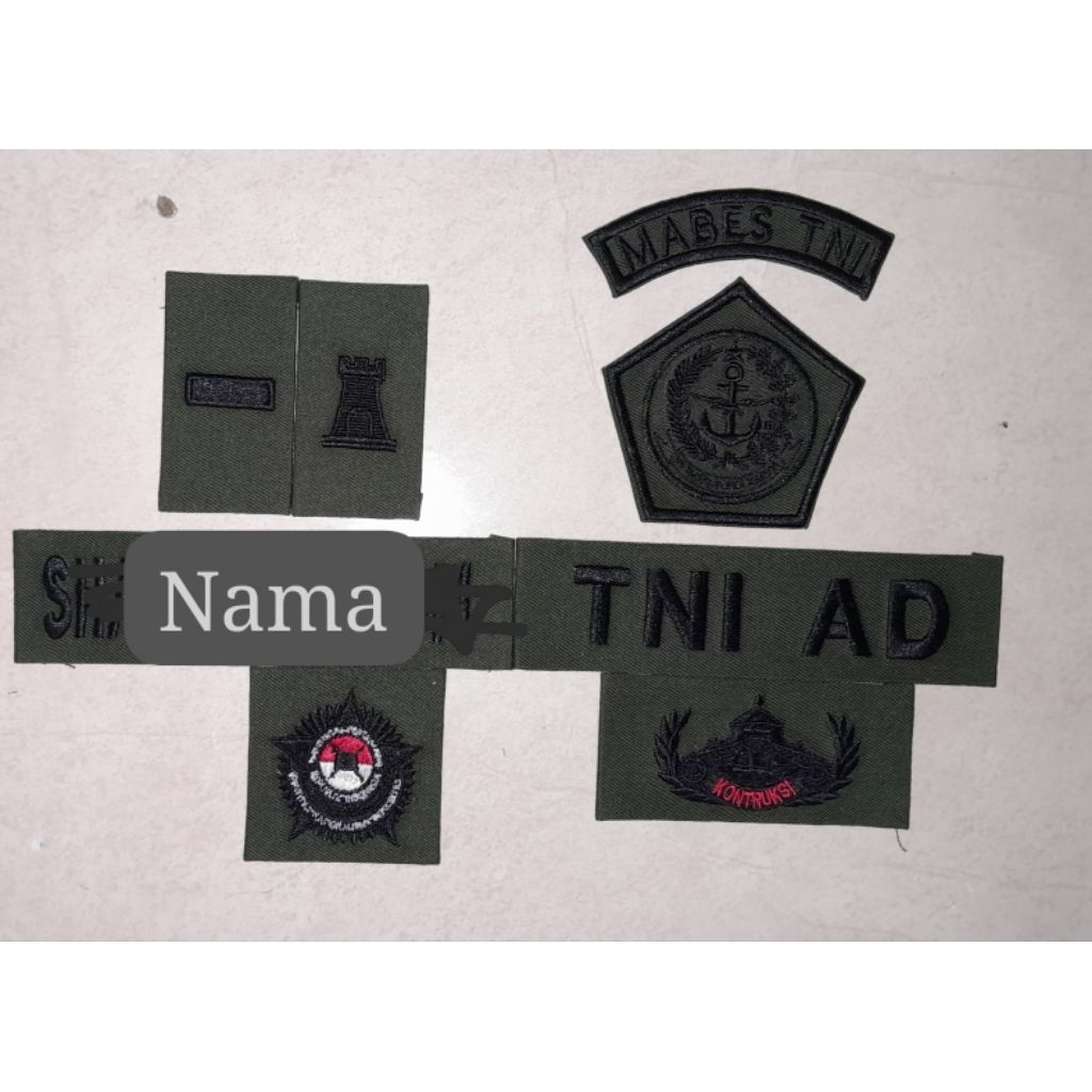 satu set atribut pdl tni
