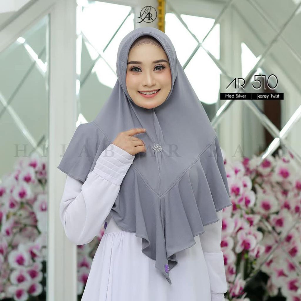 AR 510  hijab bergo trendi terbaru by hijab arrafi