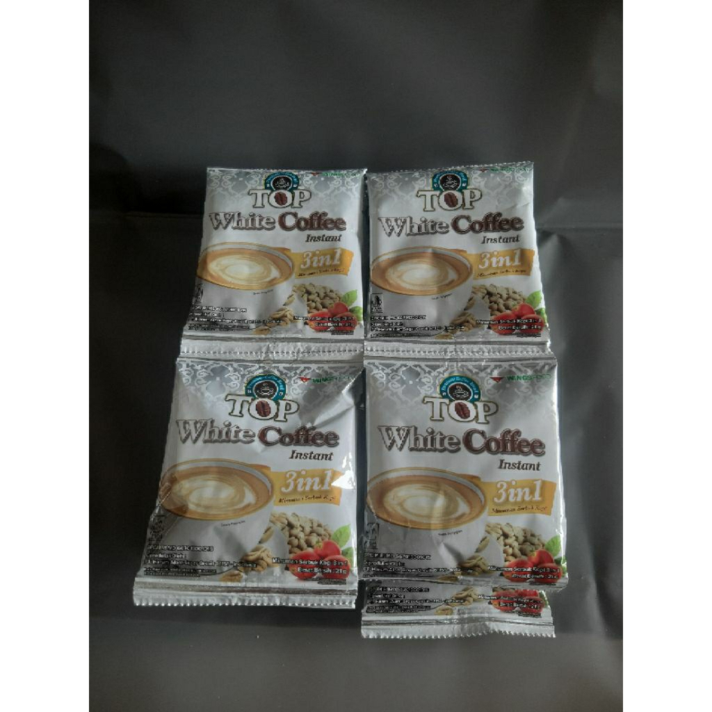 Top white coffee renceng isi 12 sachet