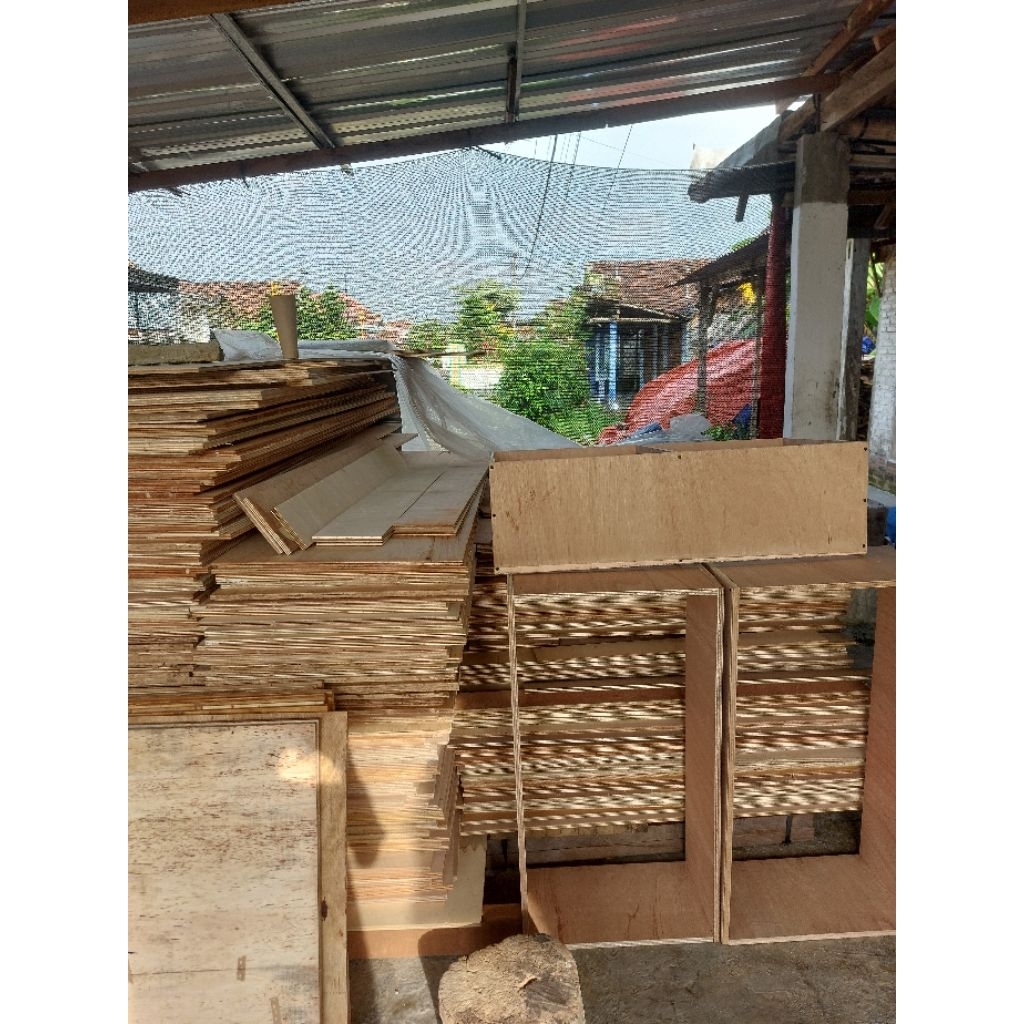 triplwk 20x118cm tebal 12mm blockboard papan ambalan FJL rak dinding meja kursi lapis HPL triplek pl
