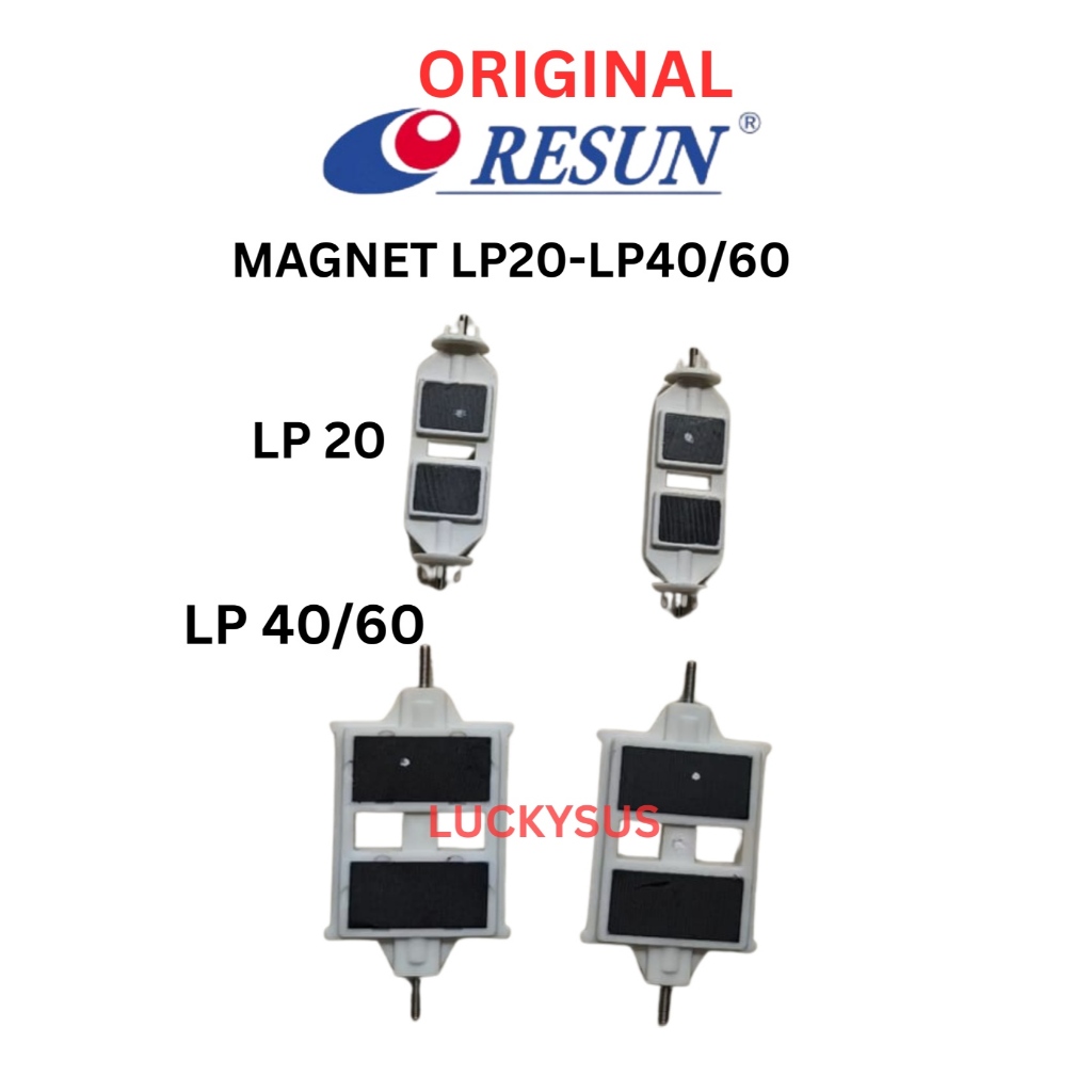 Luckysus Resun Magnet LP20 LP40 LP60 original  Pompa Udara Aerator Kolam Ikan Aquarium Silent Hemat 
