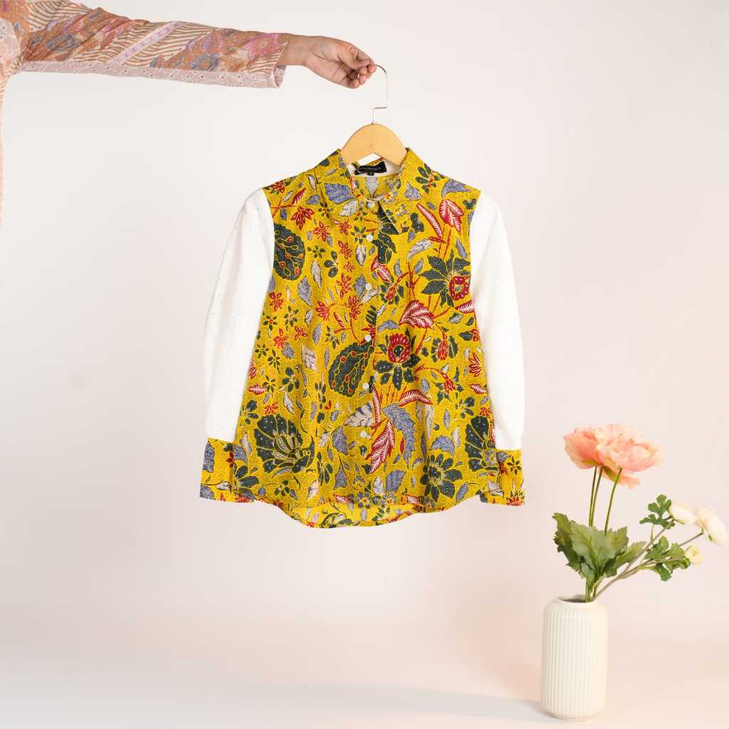 Sovinska Batik Blouse Atasan Casual G3 Kuning