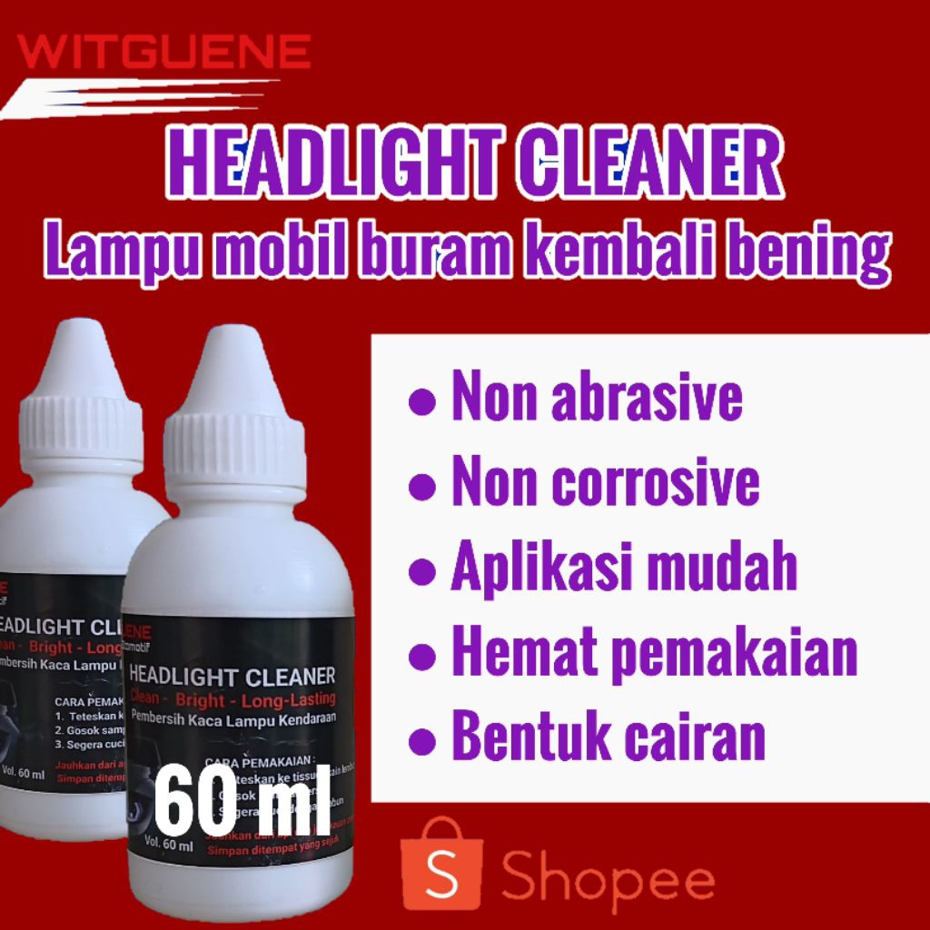 Pembersih Kaca Lampu Mobil Yang Buram WITGUENE