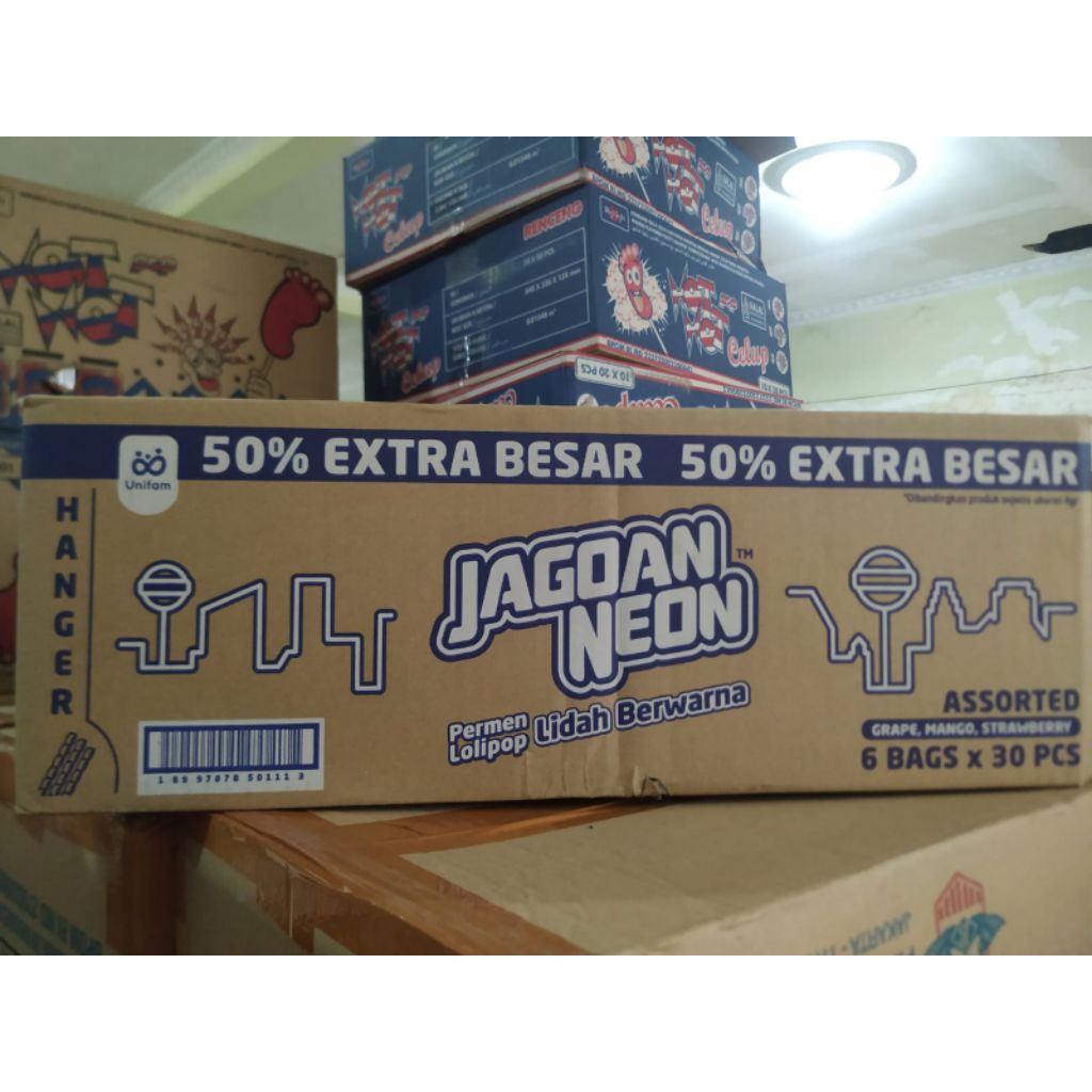 JAGOAN NEON PERMEN LOLLIPOP 1 DUS