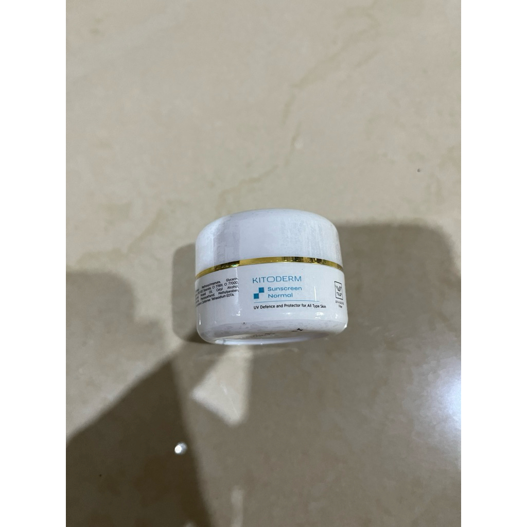 Kitoderm sunscreen normal cream malam whitening/ acne glow