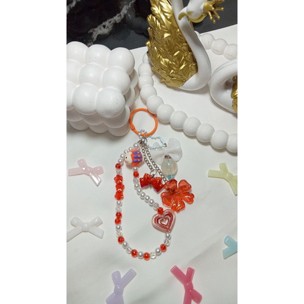 Keychain Tas | Strap HP | Gantungan Kunci | Gantungan Tas | Gantungan Pouch Make Up | Aksesoris Aest