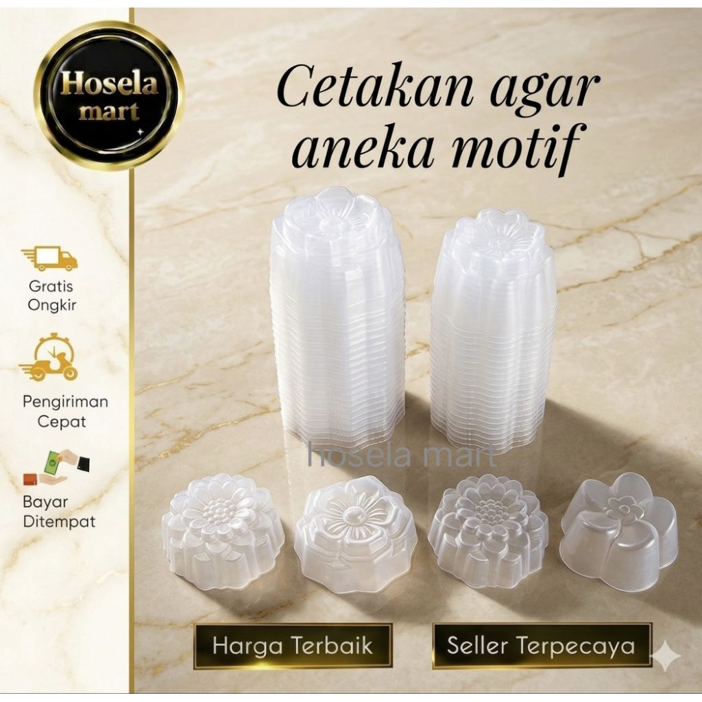 5004 - 1pcs cetakan jelly transparan / cetakan bento / cetakan agar-agar / cetakan puding / cetakan 