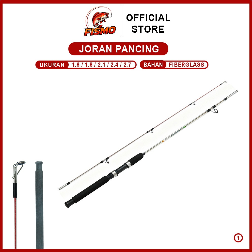 Joran Pancing Fiberglas Premium Kuat Anti Patah & Praktis Dua Section - CJG5114