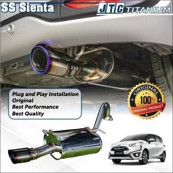 Exhaust Knalpot JTC titanium Muffler - SS Titanium Sienta