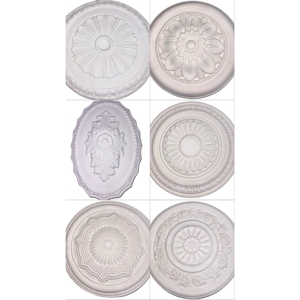Ornamen/Center Lampu Gypsum