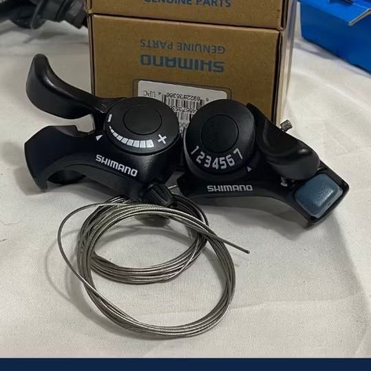 Shifter mtb 7 Speed Shimano TX30 3x7 Speed MTB Sepeda Lipat With Box