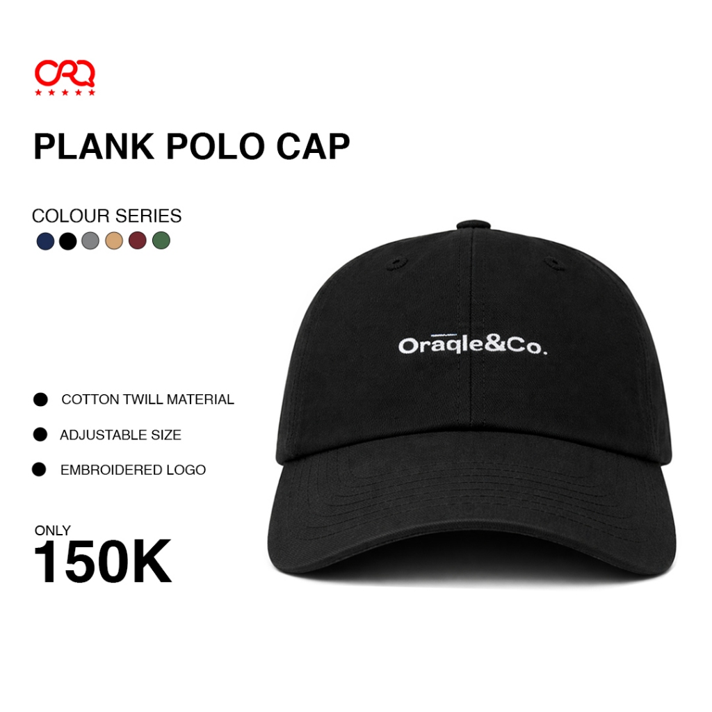 ORAQLE Topi Baseball Polo Pria dan Wanita CORE PLANK CAP