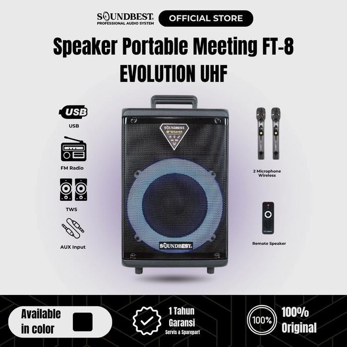 SPEAKER PORTABLE SOUNDBEST FT 8 EVOLUTION UHF - FT 8 EVOLUTION