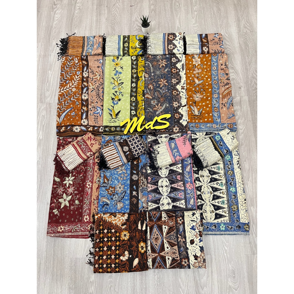 MdS Sutra ATBM Garut Tulis Original Set Selendang Besar