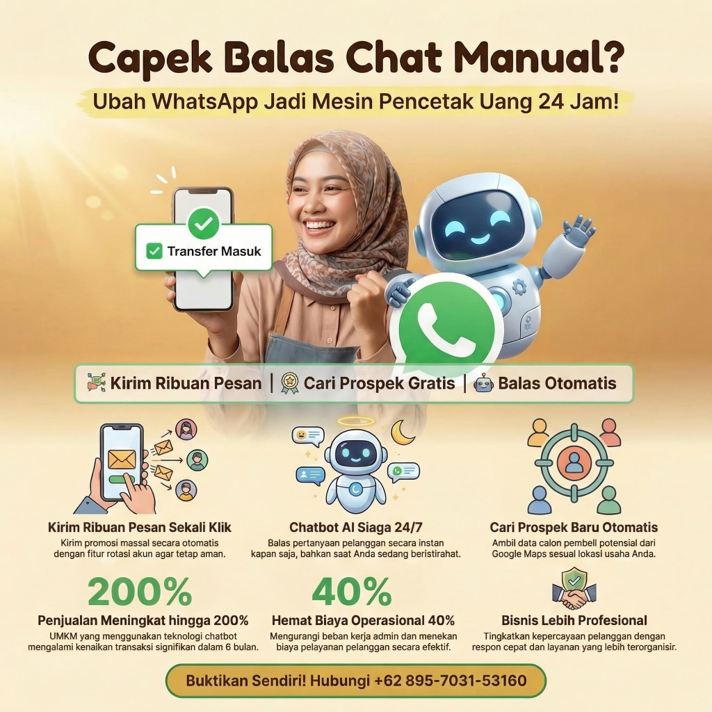 WazapSuite - Aplikasi WA Blast, Chatbot AI & Scraper Database Terbaik untuk UMKM