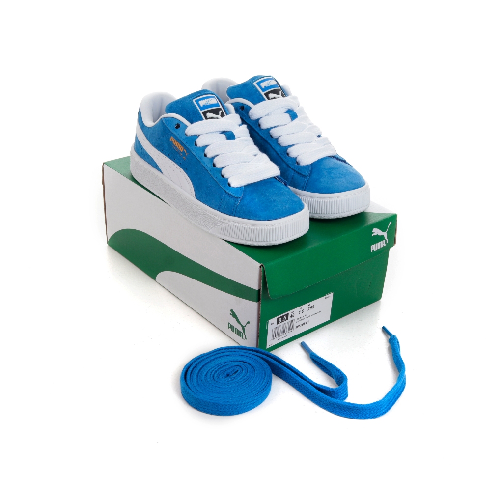 (MARKET) Sepatu Sneakers Puma Suede XL Team Royal Blue White