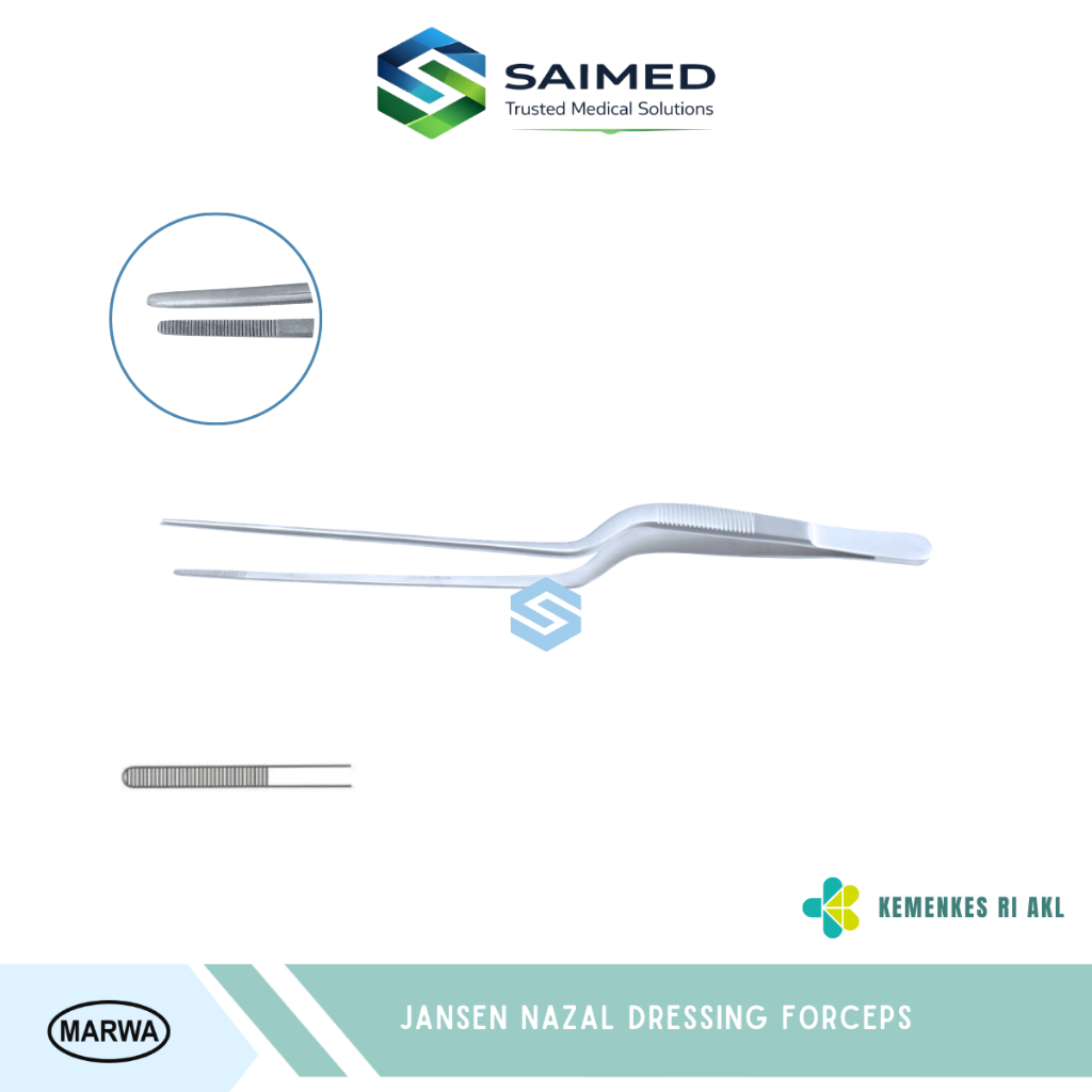 Jansen Forcep / Forceps Bayonet Shaped Pinset Hidung Telinga Bayonet Nasal Ear