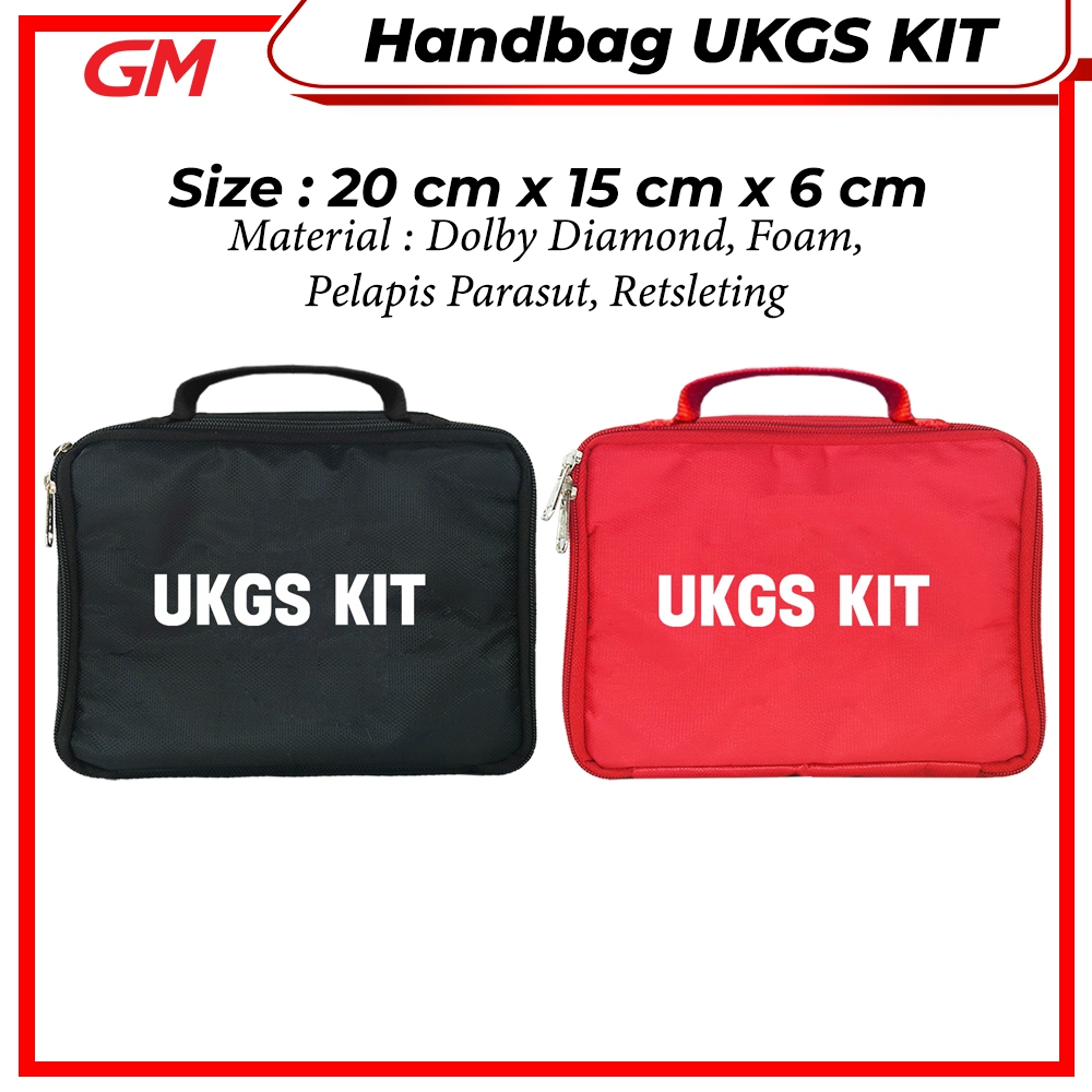 Handbag medis UKGS KIT Tas Medis P3K Obat Pouch Travel Hand Bag First Aid Kit Tas Jinjing Tas Handba