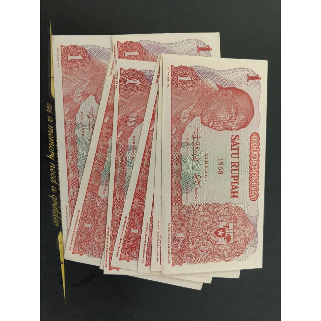 UANG KUNO 1 RUPIAH SUDIRMAN TAHUN 1968