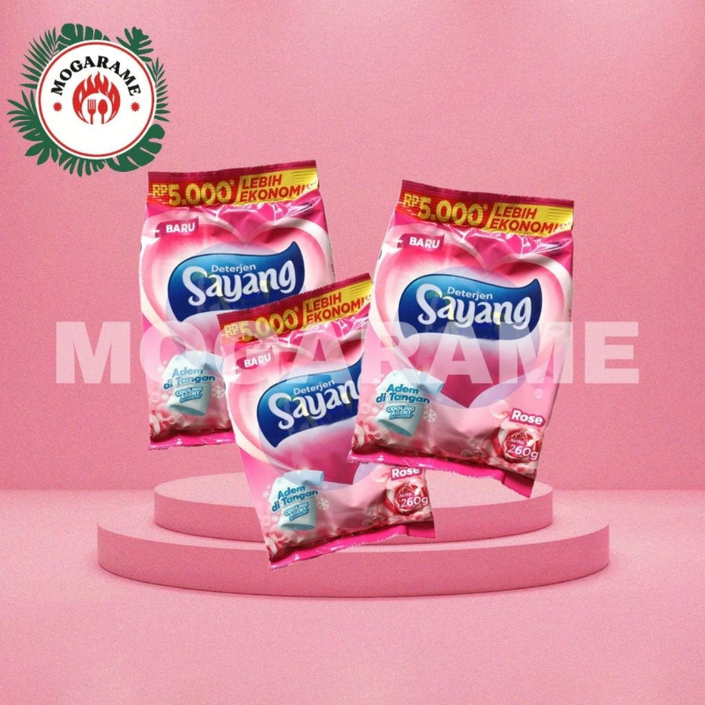 sayang deterjen bubuk 220 gram / deterjen sayang/ sabun cuci baju sayang