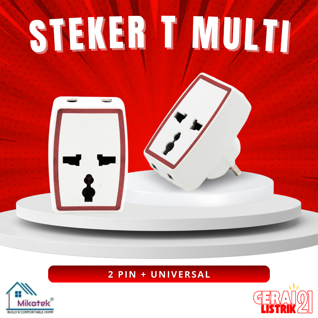 GL21 - Steker T Multi Universal Merk Mikotek
