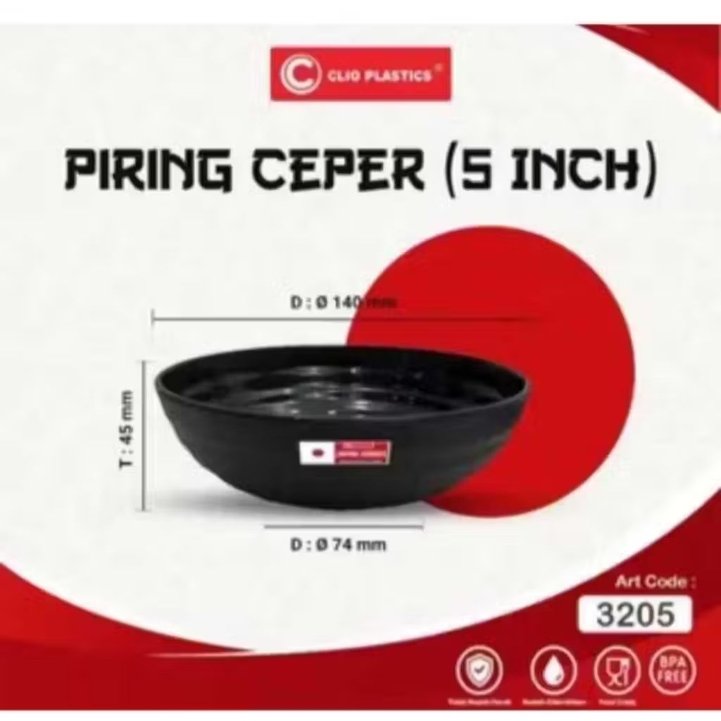 Piring Saji Piring Ceper Clio Plastik 3205