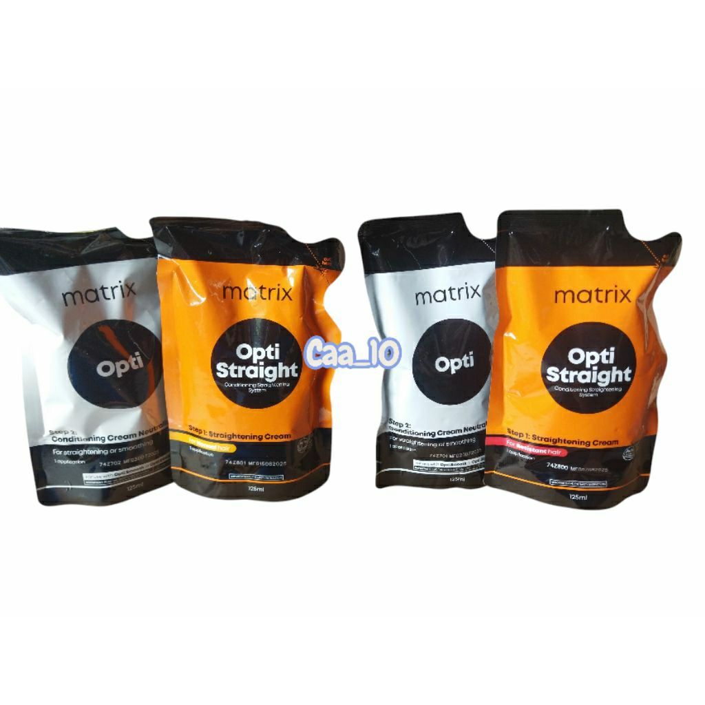 MATRIX Opti straight sachet 125mlx2/Smoothing/Pelurus Rambut/Resistant/Normal