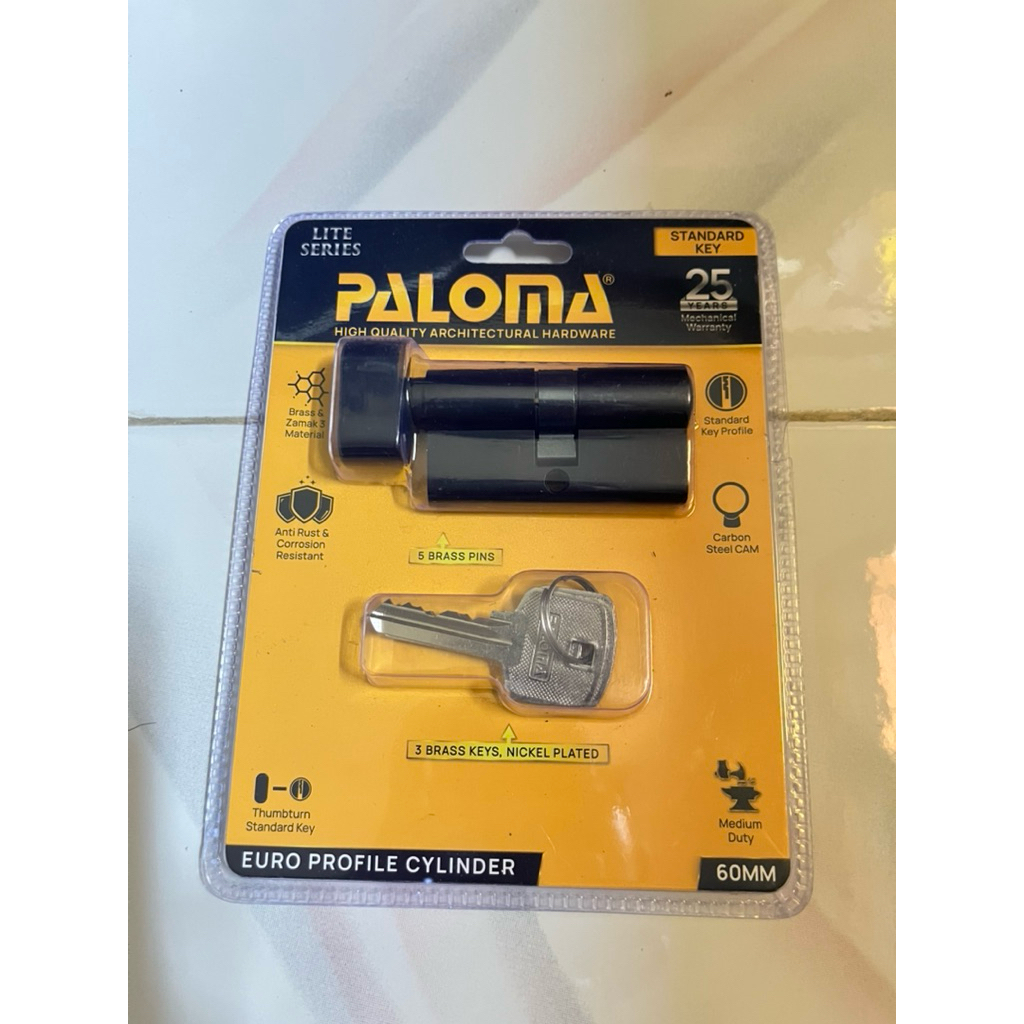 PALOMA Cylinder Kunci Pintu Silinder Knob Anak Kunci Lite