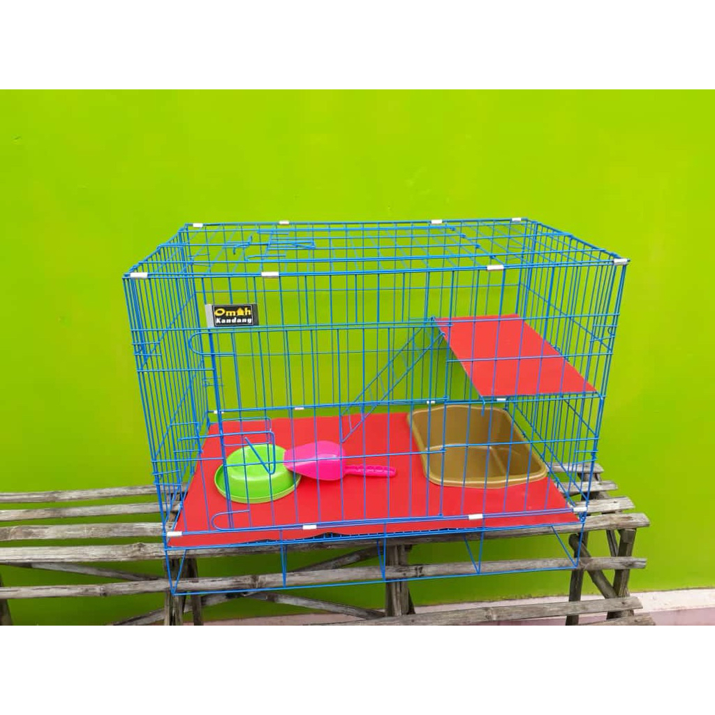 kandang kucing tingkat lipat