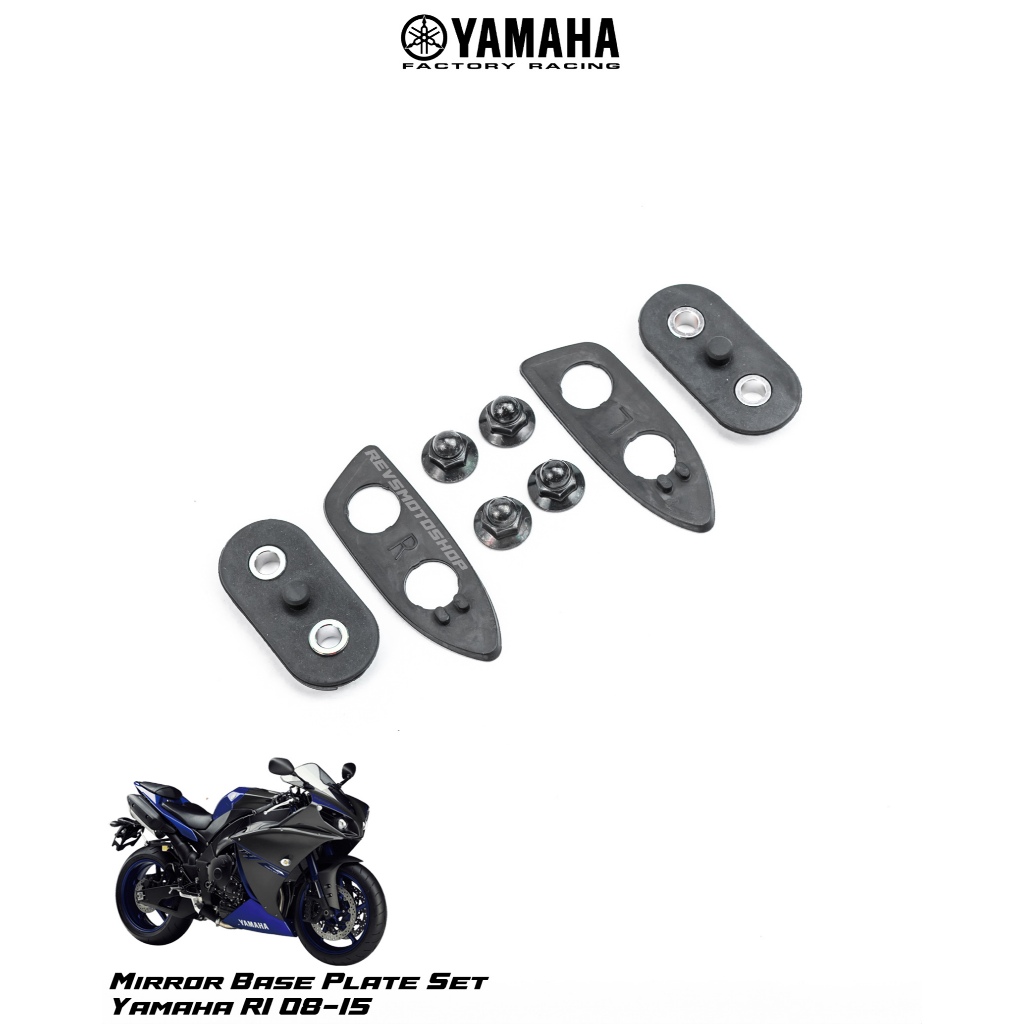 YAMAHA PART R1 YAMAHA R1 2008-2015 MIRROR BASE SET / KARET DUDUKAN SPION 100% ORIGINAL