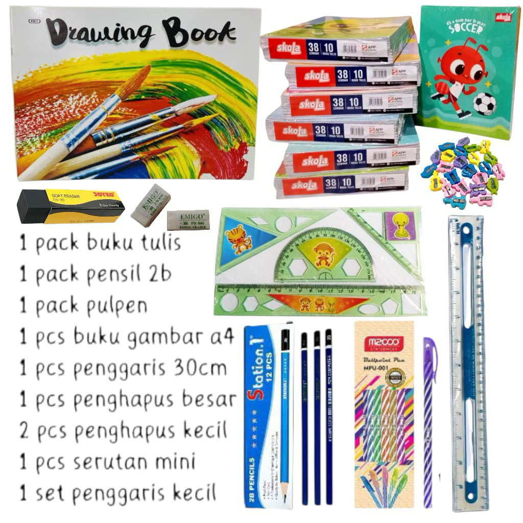 ALAT TULIS SEKOLAH SD SMP LENGKAP