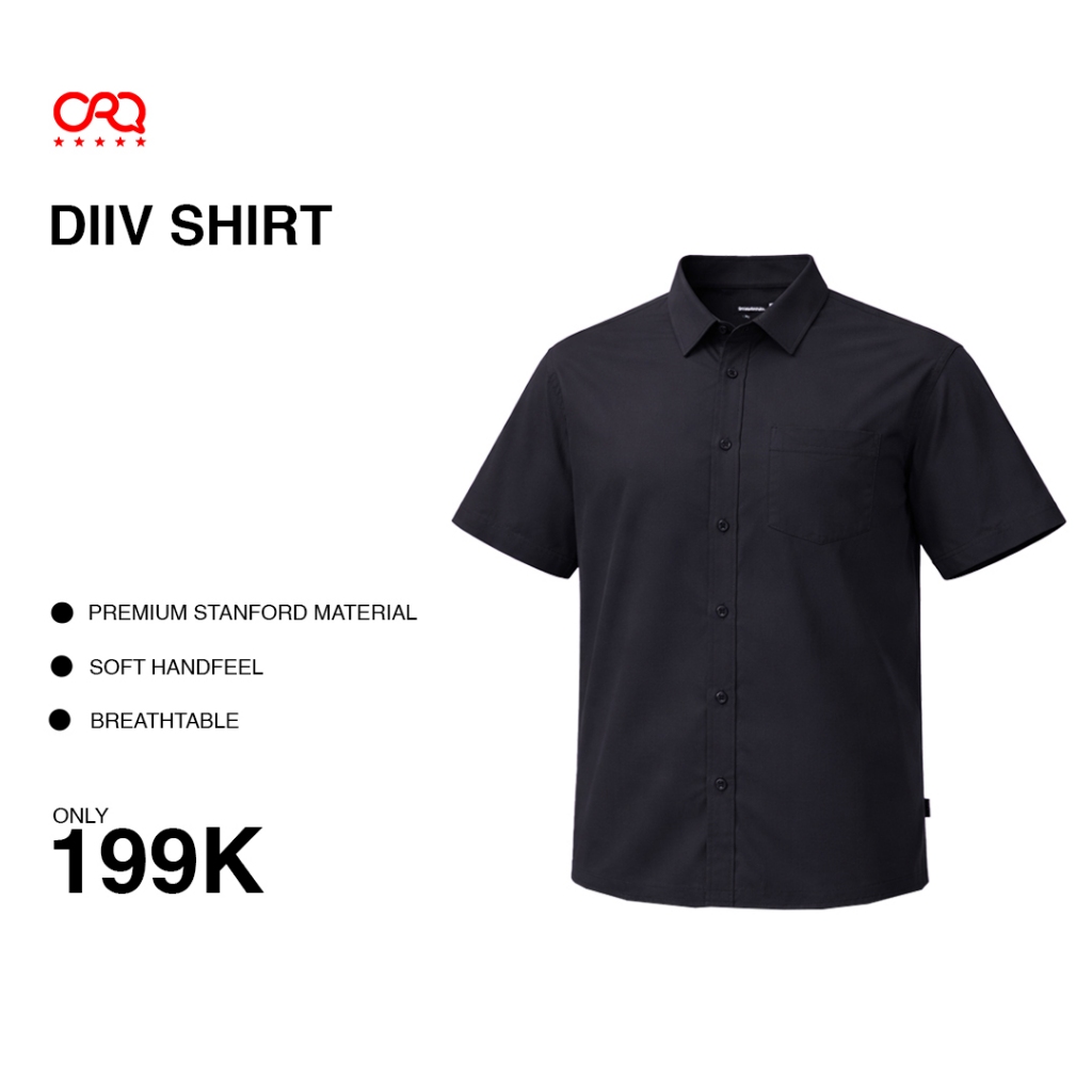 ORAQLE Cuci gudang.!!! Kemeja Polos Pria & Wanita Lengan Pendek DIIV Shirt S-XL