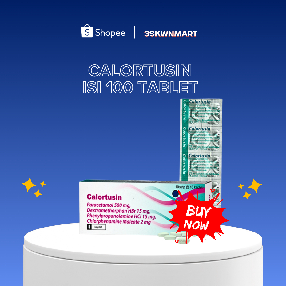 ORI CALORTUSIN TABLET ISI 100 TABLET PERBOX