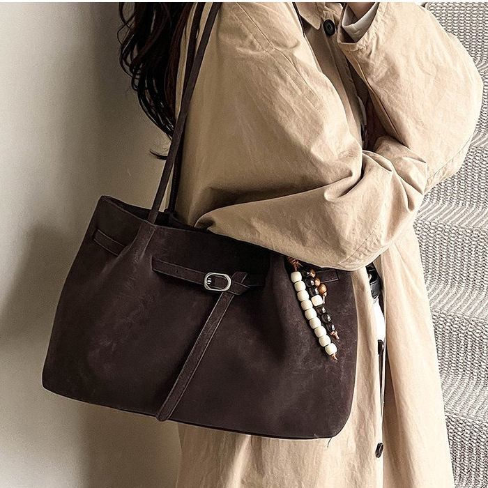 Totebag Wanita Besar Tas Bahu Elegan Tas Selempang Korean Style Kain Dua Sisi Besar