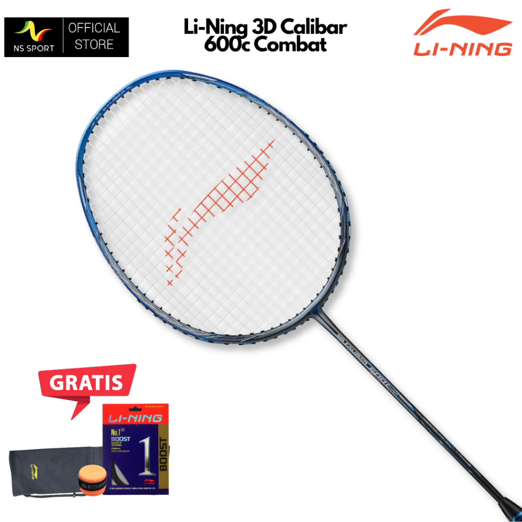 Raket Badminton Lining 3D Calibar 600 Combat
