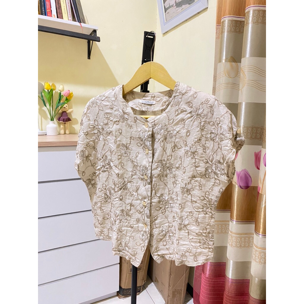 [PRELOVED] blouse/kemeja | Atasan wanita ld 105 cm Pj 50cm - preloved skincare, make up & bodycare R