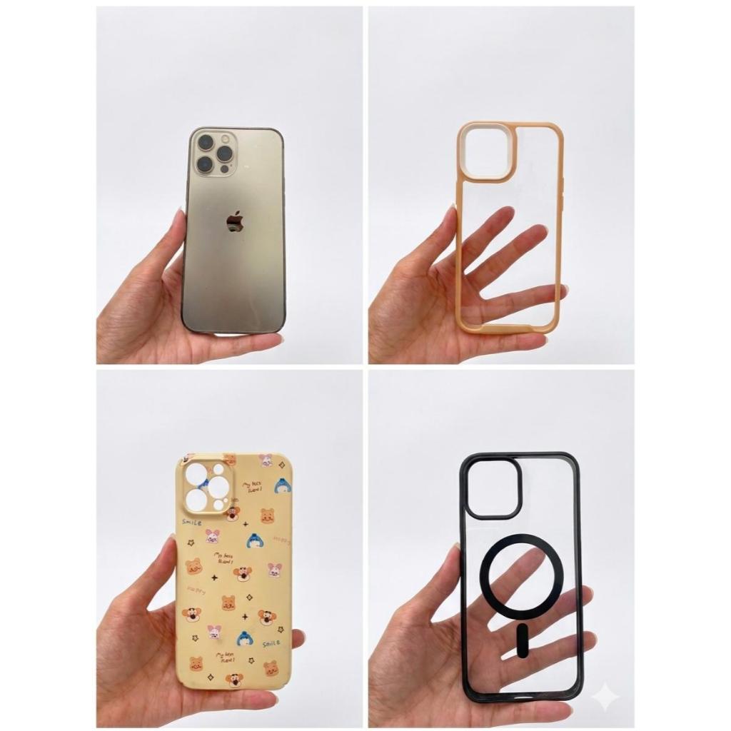 TAKE ALL Casing iPhone Aesthetic Clear Case Korean Style Anti Shock Transparan