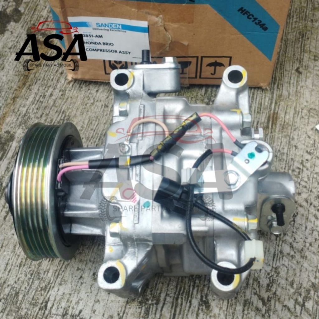 Compresor kompresor Ac Mobil Honda Brio 1.2cc Sanden Asli Original
