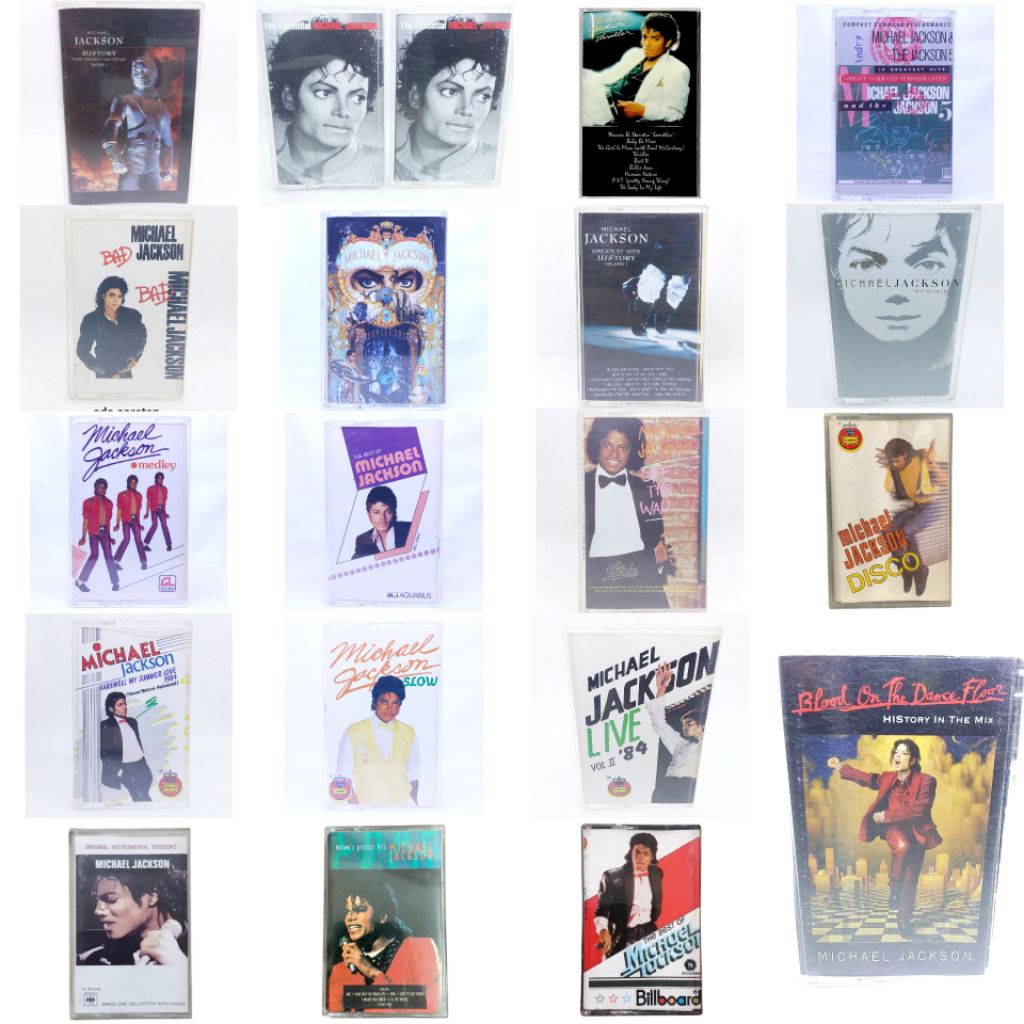 Kaset pita MICHAEL JACKSON - the best - thriller history past present and future book 1 continues - 