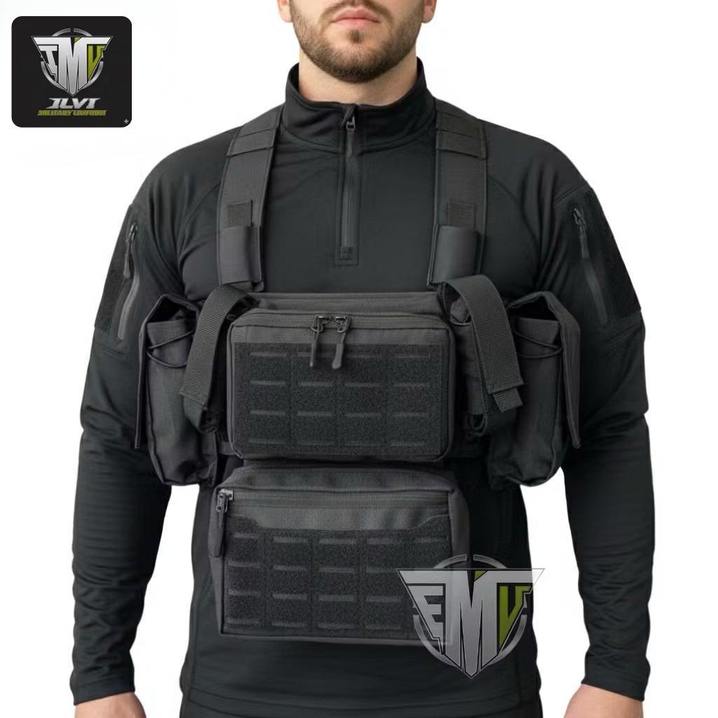 Chest Rig Taktis Kraken Tas Dada Mini Chestrig Modular Hijau Tas Dada Tactical Rompi Bodyvest