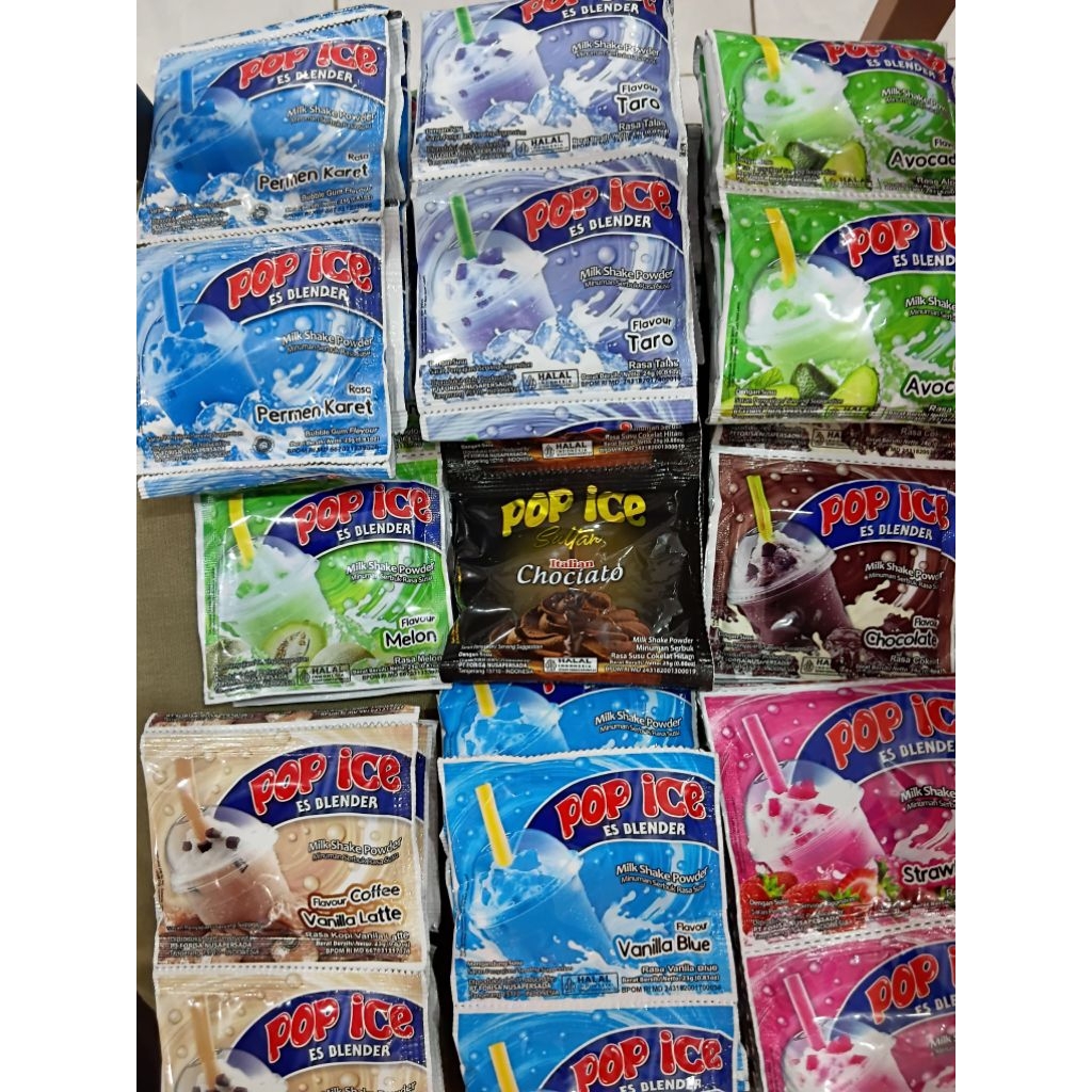 pop ice aneka rasa 1renceng isi 10pcs