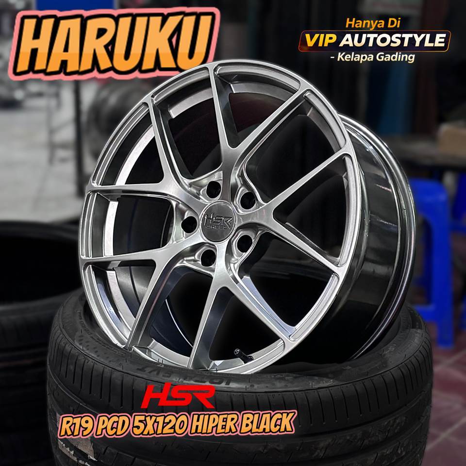 Velg Mobil Racing R19 Untuk BYD seal Byd M6 BMW seri 3 BMW seri 5 Ring 19 HSR HARUKU 5x120 warna HB