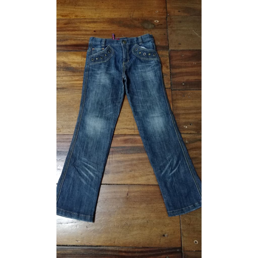 Preloved jeans wanita semii cut bray size 27